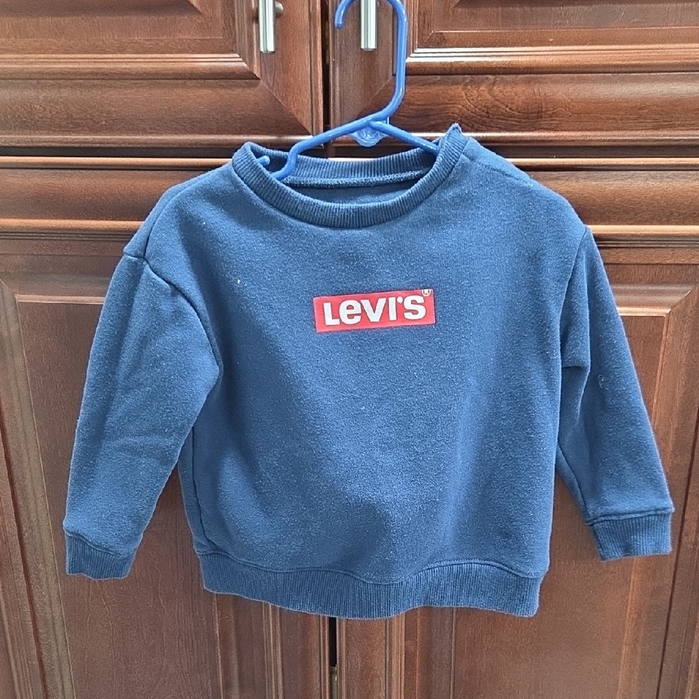 Levi's Navy Sweatshirt with Red Logo With Matching Pants